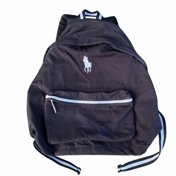 Polo Ralph Lauren Other - Polo by Ralph Lauren Black Backpack with White Accents